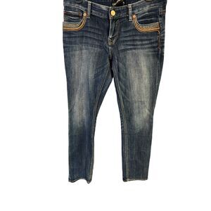 Express Women Stella Studded Low Rise Ankle Skinny Jeans Size 8